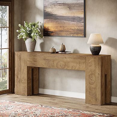 Tribesigns 70.8" Wooden Console Table, Sturdy Sofa Hallway Table