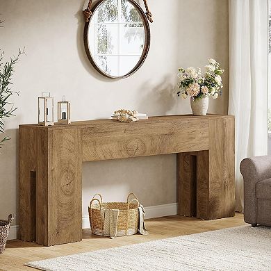 Tribesigns 70.8" Wooden Console Table, Sturdy Sofa Hallway Table