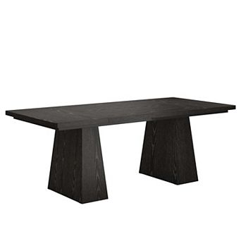 Tribesigns 63" Dining Table, Farmhouse Wood Kitchen Table for 6 People