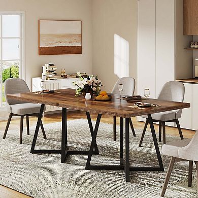 Tribesigns 31.5" Square Dining Table, Wood Kitchen Table for 4