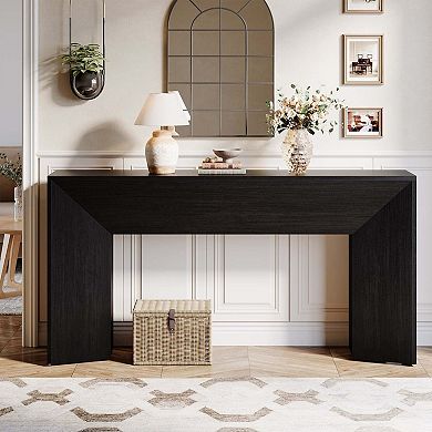 Tribesigns 63" Console Table, Wooden Sofa Table Hallway Foyer Table