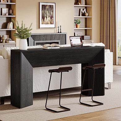 Tribesigns 63" Console Table, Wooden Sofa Table Hallway Foyer Table