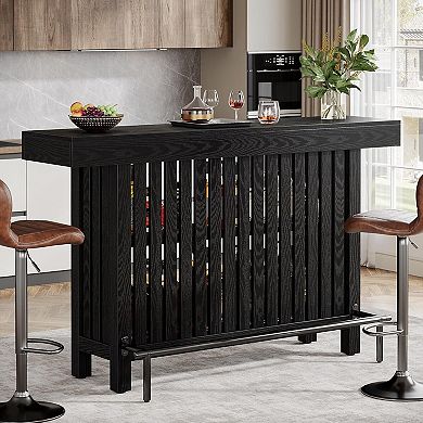 Tribesigns Large Home Bar Unit, 2-Tier Mini Bar Table