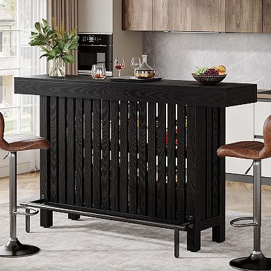 Tribesigns Large Home Bar Unit, 2-Tier Mini Bar Table