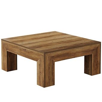 Tribesigns 39.4 in Square Coffee Table for Living Room Farmhouse