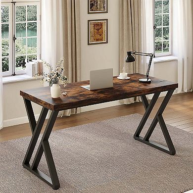 Tribesigns Heavy-Duty Computer Desk, 55" Simple Study Desk Writing Table
