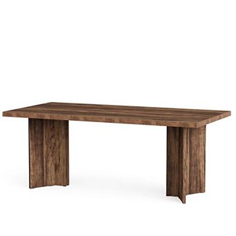 Tribesigns 63" Wood Executive Desk, Farmhouse Computer Desk with Large Tabletop
