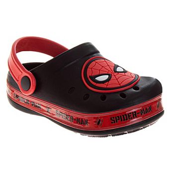 Marvel Spiderman Boys Shoes, EVA Clogs, Water Shoes - Kids Pool Shoes Red and Blue Slip-On