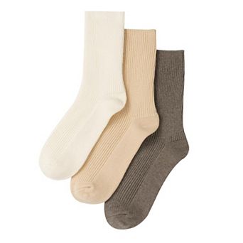 Super Soft Warm Cozy Cashmere Blend Crew Socks 3 Pack Gift Ready