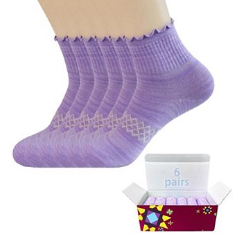 Soft Cotton Ruffle Ankle Socks Frilly Feminine Casual Everyday Wear