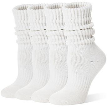 Thermal Warm Merino Wool Slouch Scrunch Cozy Winter Crew Socks For Women