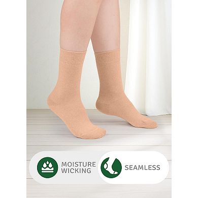 Soft Cotton Casual Crew Socks Comfortable Durable Everyday Wear