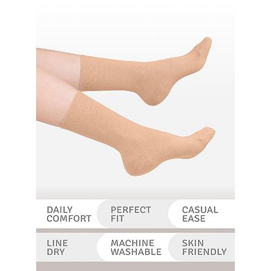 Soft Cotton Casual Crew Socks Comfortable Durable Everyday Wear