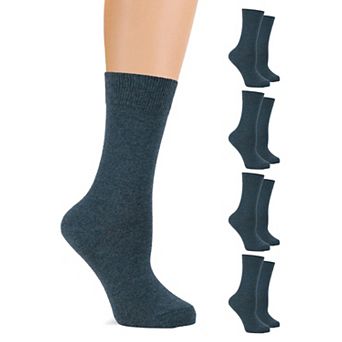 Soft Cotton Casual Crew Socks Comfortable Durable Everyday Wear