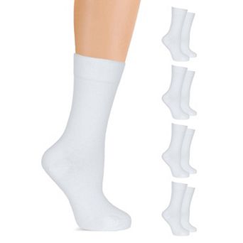 Soft Cotton Casual Crew Socks Comfortable Durable Everyday Wear
