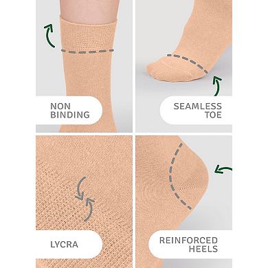 Soft Casual Cotton Crew Socks Durable Comfort Everyday Wear