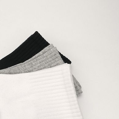 Thin Soft Cotton Crew Socks Casual Comfortable Everyday Wear 6 Pairs