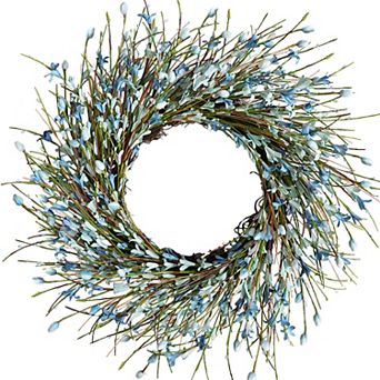 Artificial Forsythia Flower Wreath All Year Round Front Door Wedding Indoor Outdoor Decor