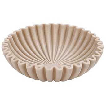 Large Decorative Bowl Modern Handicraft Home Decor Fruit Key Entry Table Artificial Stone