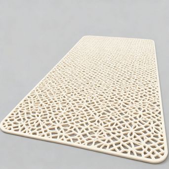 Non Slip Bathtub Mat Soft Loofah Bathroom Drain Quick Dry