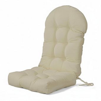Rocking Chair Cushions Set Non-slip Adirondack With Ties Breathable Chenille Support Tufted