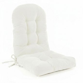 Rocking Chair Cushions Set Non-slip Adirondack With Ties Breathable Chenille Support Tufted