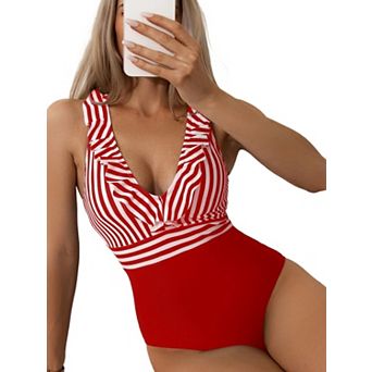 Women's Underwire Tankini Top Twist V Neck Push Up Swim Top Ruched Bathing Suit