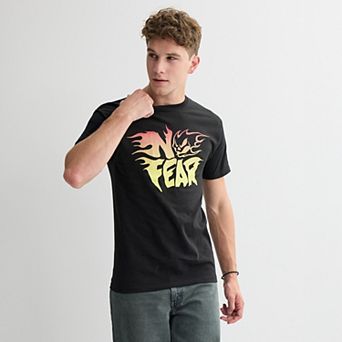 Men's No Fear Flame & Skull Logo Graphic Tee