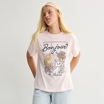 Juniors' Disney's The Aristocats 'Bonjour' Graphic Tee