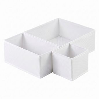 Storage Cube Fabric Storage Bin with Zipper for Shelves Closet Storage Basket 3 pc