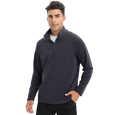Men's Long Sleeve Stand Collar Half Zip Sweatshirts