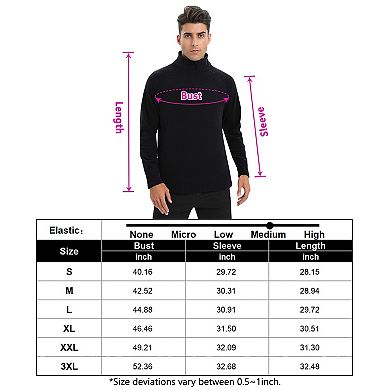 Men's Long Sleeve Stand Collar Half Zip Sweatshirts