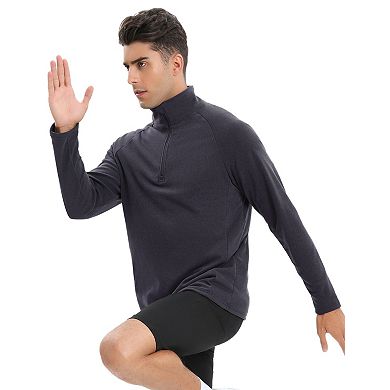 Men's Long Sleeve Stand Collar Half Zip Sweatshirts