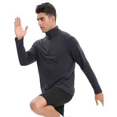 Men's Long Sleeve Stand Collar Half Zip Sweatshirts