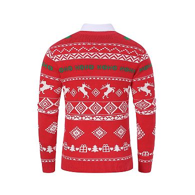 Men's Crew Neck Long Sleeve Pullover Christmas Sweater