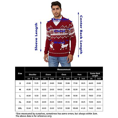 Men's Christmas Long Sleeve Pullover Sweater