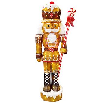 PULEO INTERNATIONAL 6' Gingerbread Soldier with 216 LED Lights Outdoor Decor