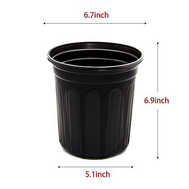 50Pcs 1 Gallon Flexible Plastic Nursery Pots For Seedling Transplant & Succulent