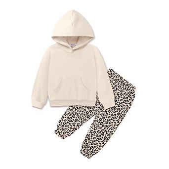 Arshiner Little Girl Outfits Toddler Girl Clothes Hoodie Sweatshirt With Pocket And Long Pants