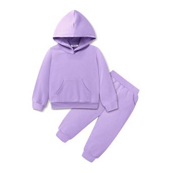 Arshiner Little Girl Outfits Toddler Girl Clothes Hoodie Sweatshirt With Pocket And Long Pants