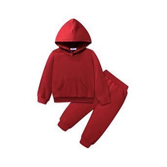 Arshiner Little Girl Outfits Toddler Girl Clothes Hoodie Sweatshirt With Pocket And Long Pants