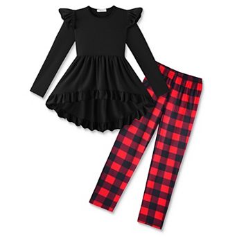 Arshiner Toddler Girl Clothes Long Sleeve Pullover Tops And Leggings Fall Winter Outfit Set