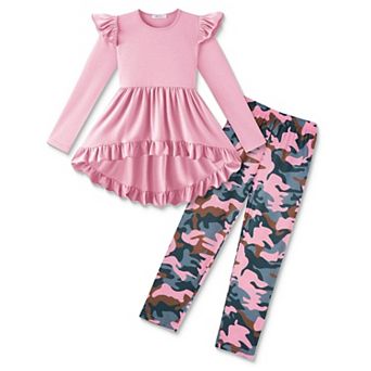 Arshiner Toddler Girl Clothes Long Sleeve Pullover Tops And Leggings Fall Winter Outfit Set