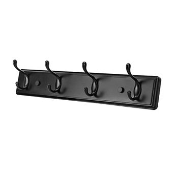 Wooden Wall Hook Rack Wood Coat Hanger Heavy Duty Double Hooks for Entryway Closet Bedroom