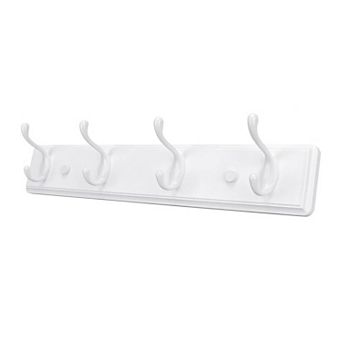 Wooden Wall Hook Rack Wood Coat Hanger Heavy Duty Double Hooks for Entryway Closet Bedroom