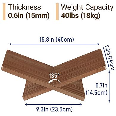 Solid Wood Cookbook Stand