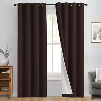 Blackout Curtain Panels 84" 2 Pack 40" Wide Thermal Insulated Light Blocking Drapes with Grommets