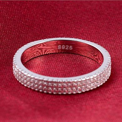 Brilliant Zirconia Finger Ring Female Engagement Ceremony Accessories