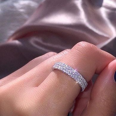 Brilliant Zirconia Finger Ring Female Engagement Ceremony Accessories