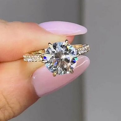 Bow Side Design Engagement Ring for Women